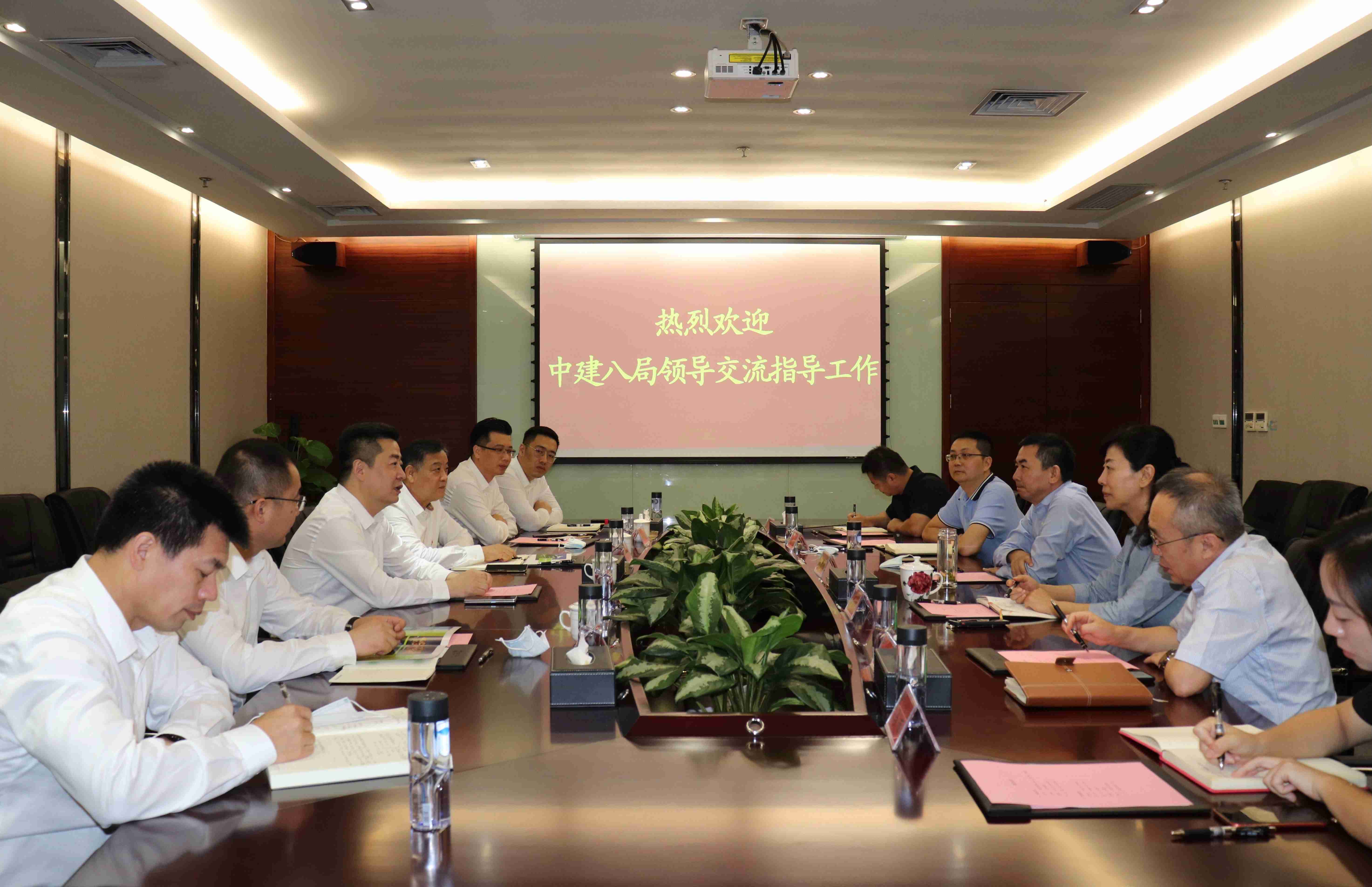 中国构筑第八工程局辅导到访6008集团